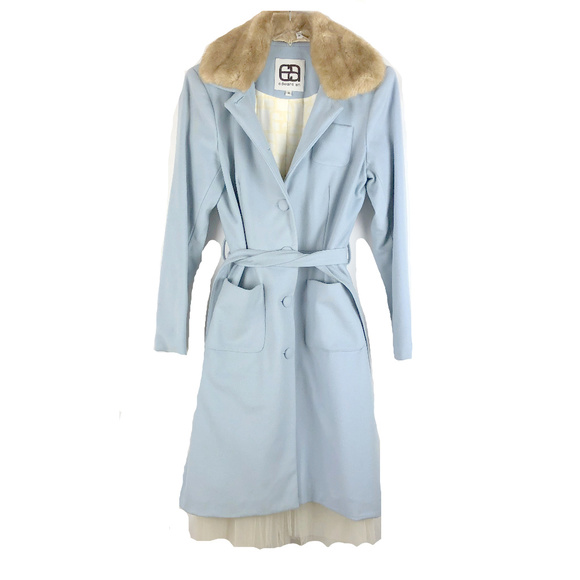 Edward An Jackets & Blazers - edward an Designer Wool Tulle Faux Fur Coat